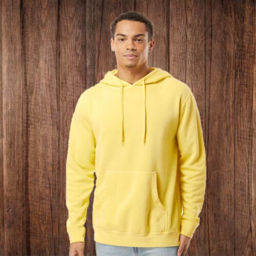 PRM4500 Unisex Pigment-Dyed Hooded Sweatshirt Thumbnail